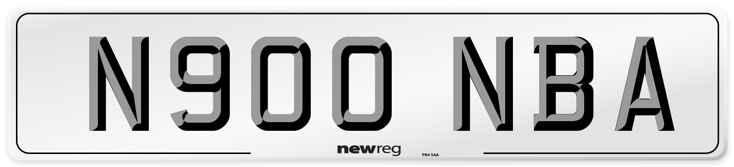 N900 NBA Number Plate from New Reg